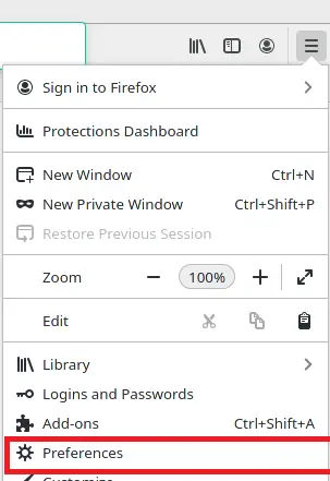 FireFox:Preferences